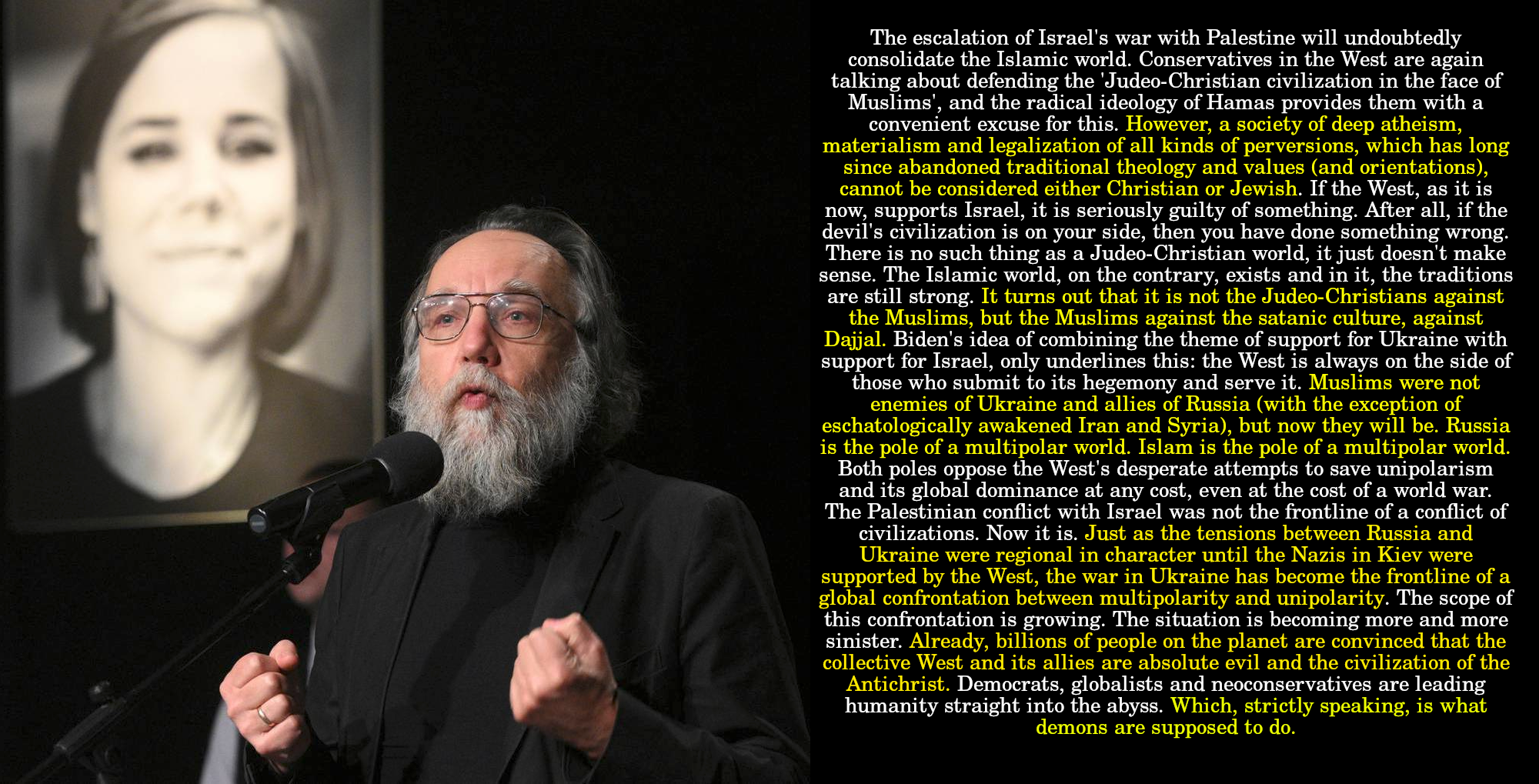Alexander Dugin - devil neocons leading humanity to the abyss.png